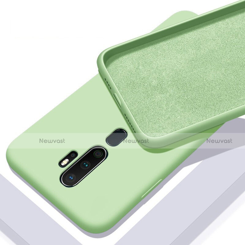 Ultra-thin Silicone Gel Soft Case 360 Degrees Cover S01 for Oppo A5 (2020) Green