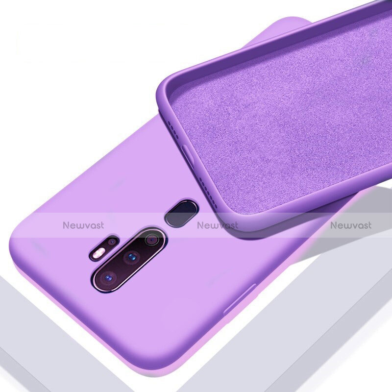 Ultra-thin Silicone Gel Soft Case 360 Degrees Cover S01 for Oppo A5 (2020) Purple