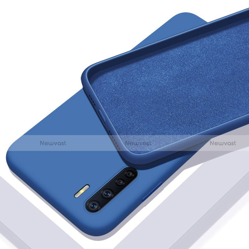 Ultra-thin Silicone Gel Soft Case 360 Degrees Cover S01 for Oppo A91 Blue
