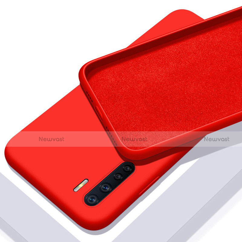Ultra-thin Silicone Gel Soft Case 360 Degrees Cover S01 for Oppo A91 Red