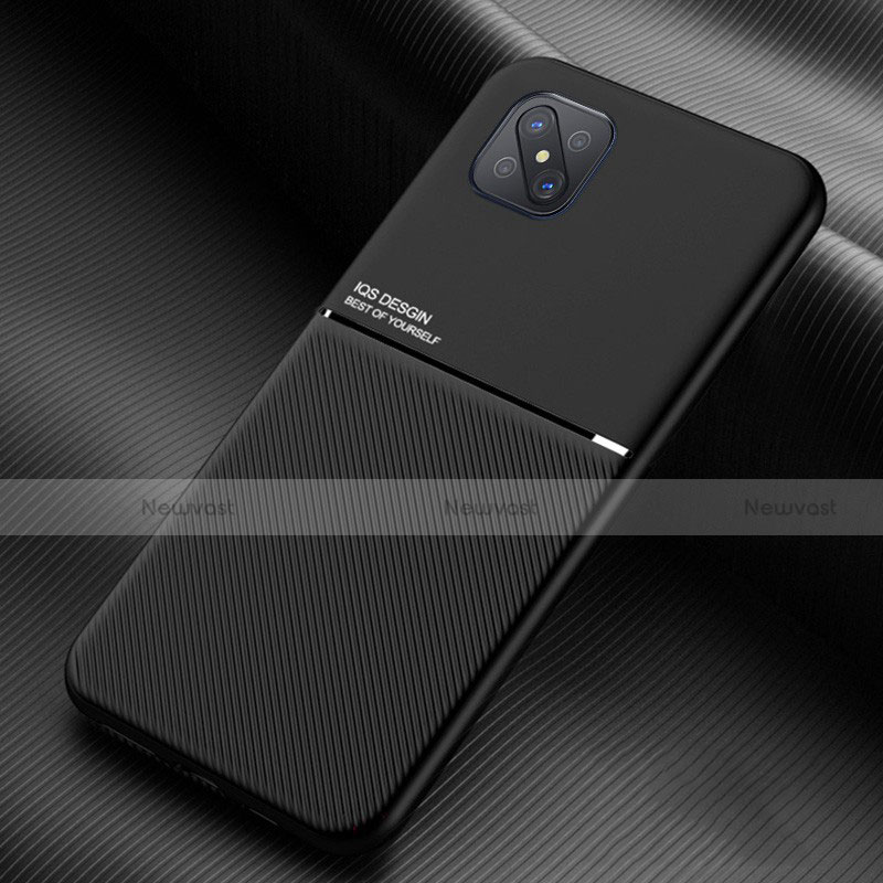 Ultra-thin Silicone Gel Soft Case 360 Degrees Cover S01 for Oppo A92s 5G Black