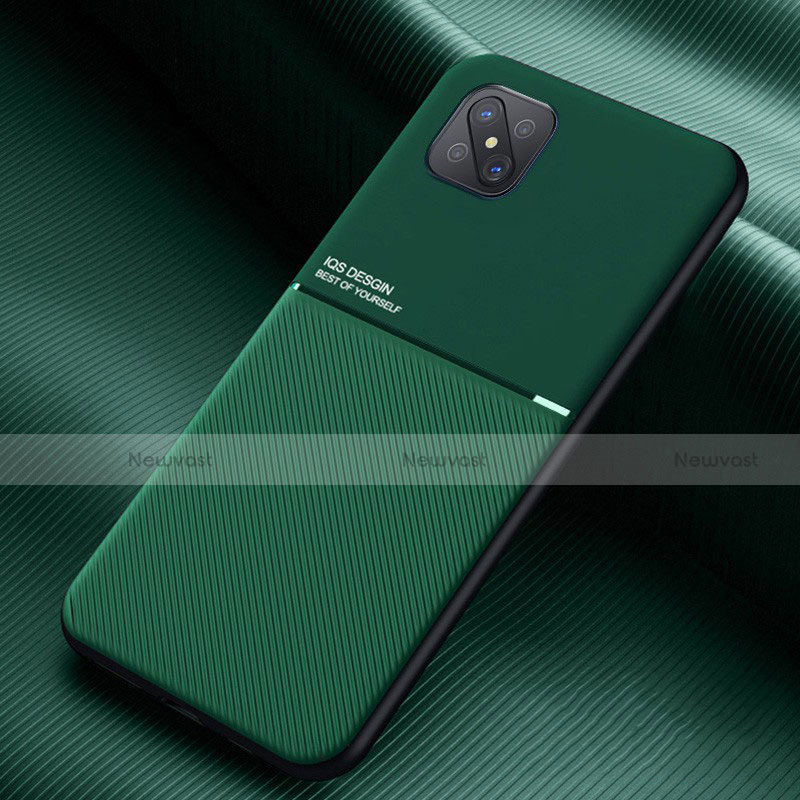 Ultra-thin Silicone Gel Soft Case 360 Degrees Cover S01 for Oppo A92s 5G Green