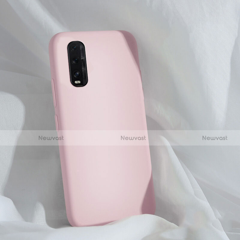Ultra-thin Silicone Gel Soft Case 360 Degrees Cover S01 for Oppo Find X2 Pink