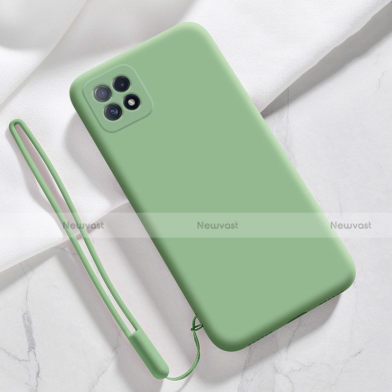Ultra-thin Silicone Gel Soft Case 360 Degrees Cover S01 for Oppo Reno4 SE 5G Matcha Green
