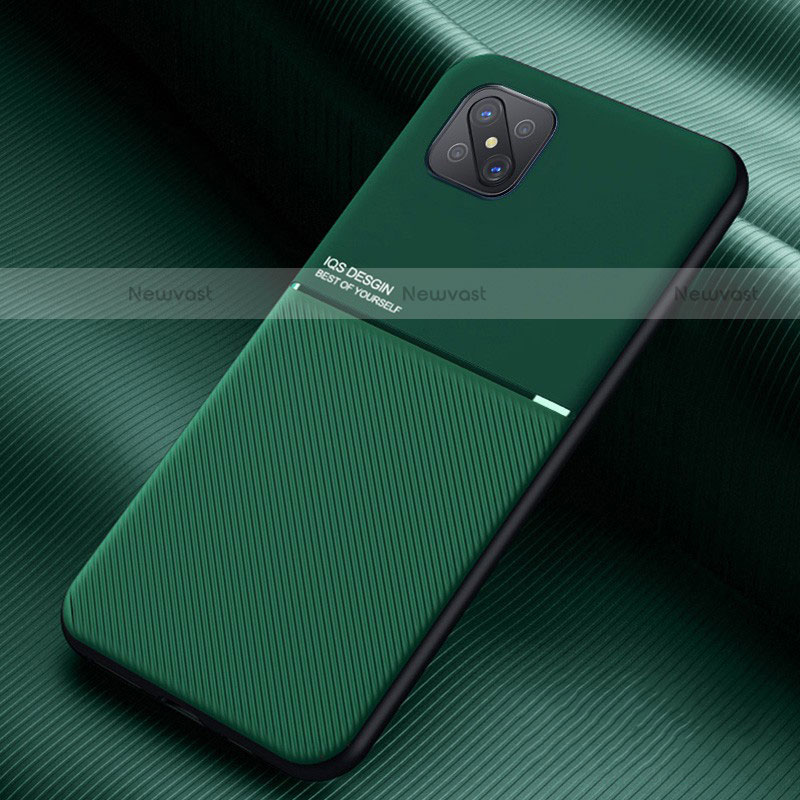 Ultra-thin Silicone Gel Soft Case 360 Degrees Cover S01 for Oppo Reno4 Z 5G Green