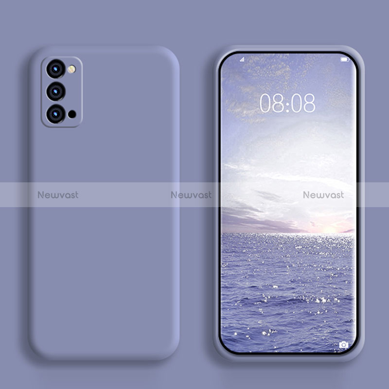 Ultra-thin Silicone Gel Soft Case 360 Degrees Cover S01 for Oppo Reno6 Pro 5G Lavender Gray