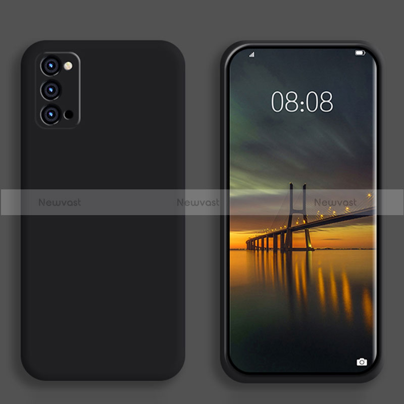 Ultra-thin Silicone Gel Soft Case 360 Degrees Cover S01 for Oppo Reno6 Pro+ Plus 5G Black