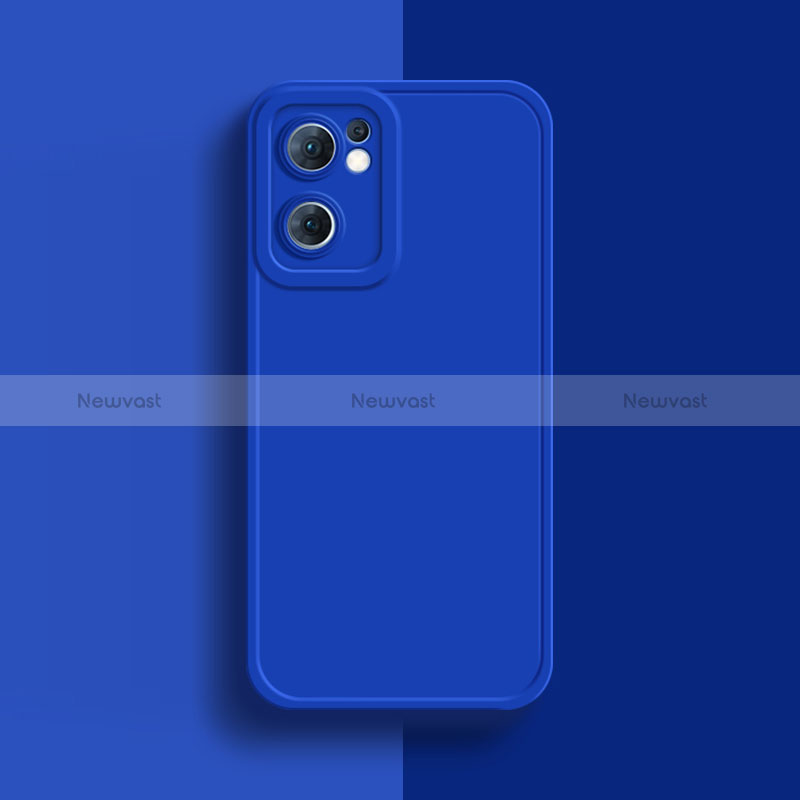 Ultra-thin Silicone Gel Soft Case 360 Degrees Cover S01 for Oppo Reno7 SE 5G Blue