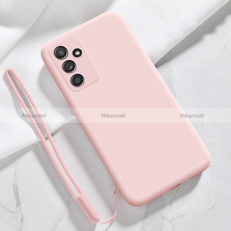 Ultra-thin Silicone Gel Soft Case 360 Degrees Cover S01 for Samsung Galaxy A14 5G Pink