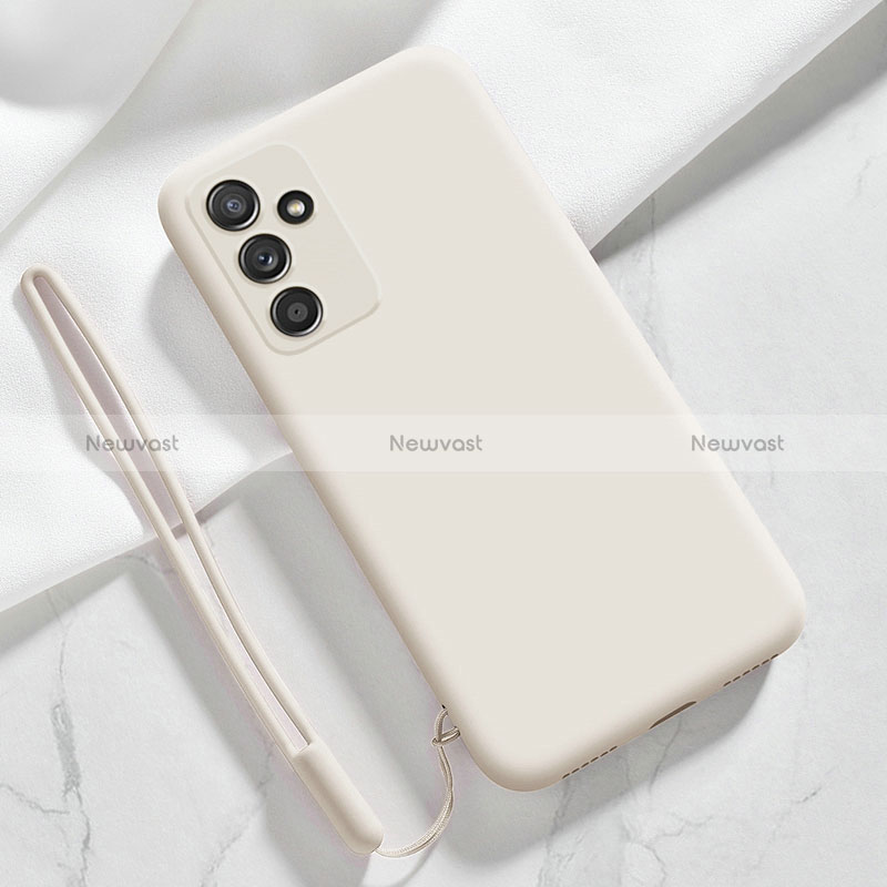 Ultra-thin Silicone Gel Soft Case 360 Degrees Cover S01 for Samsung Galaxy A14 5G White