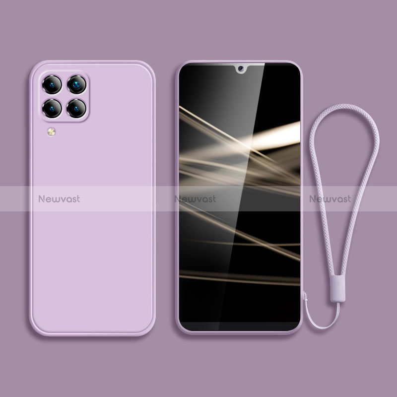 Ultra-thin Silicone Gel Soft Case 360 Degrees Cover S01 for Samsung Galaxy A42 5G Clove Purple