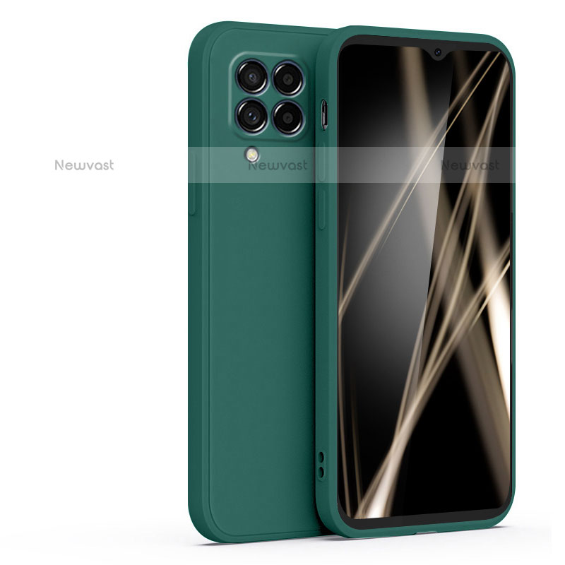 Ultra-thin Silicone Gel Soft Case 360 Degrees Cover S01 for Samsung Galaxy M42 5G Midnight Green