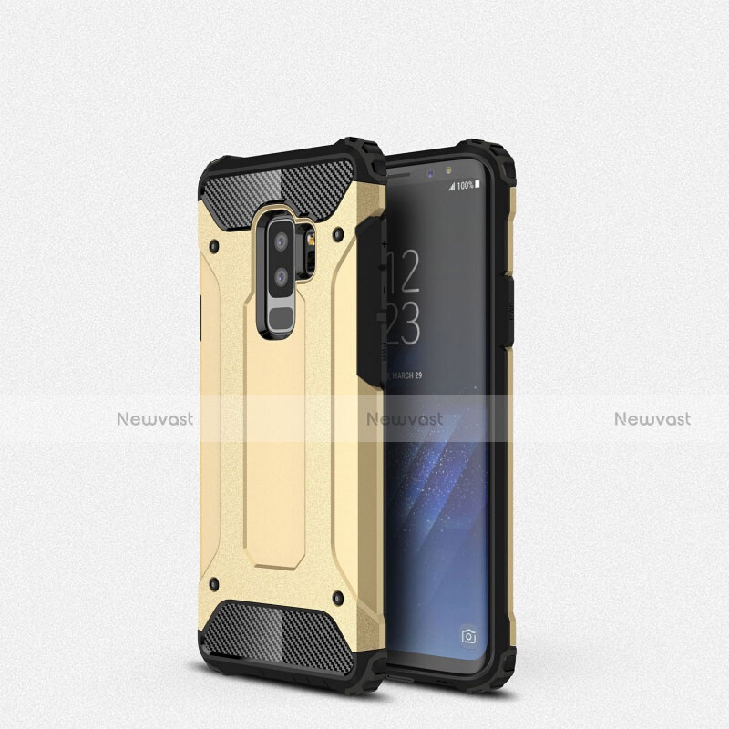 Ultra-thin Silicone Gel Soft Case 360 Degrees Cover S01 for Samsung Galaxy S9 Plus Gold