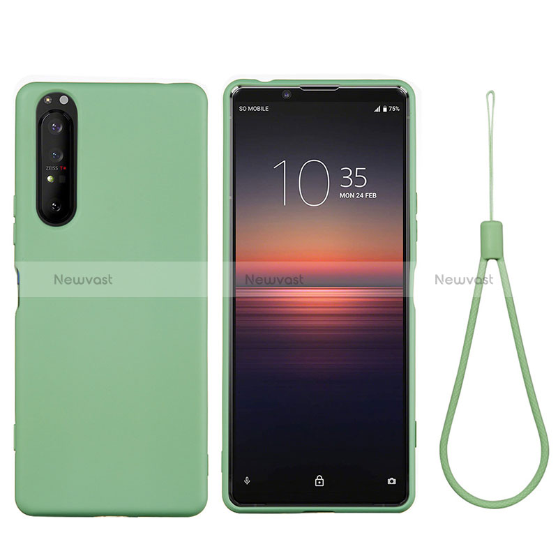 Ultra-thin Silicone Gel Soft Case 360 Degrees Cover S01 for Sony Xperia 1 IV Green