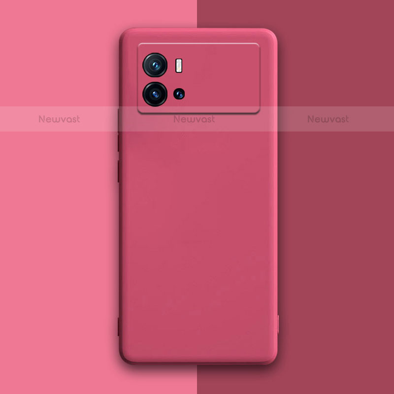 Ultra-thin Silicone Gel Soft Case 360 Degrees Cover S01 for Vivo iQOO 9 Pro 5G Red