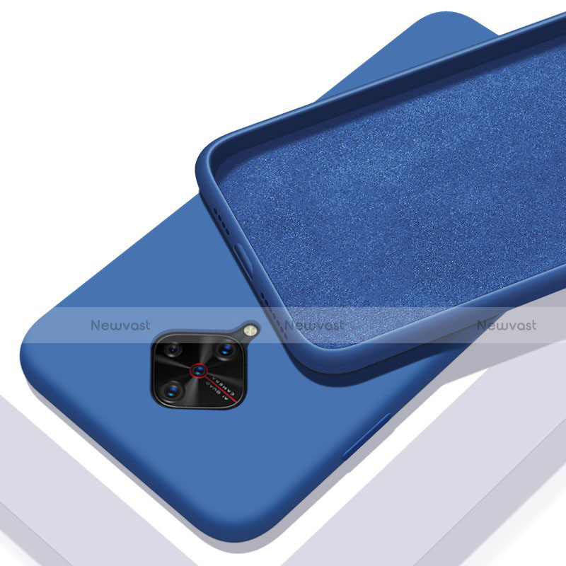 Ultra-thin Silicone Gel Soft Case 360 Degrees Cover S01 for Vivo S1 Pro Blue