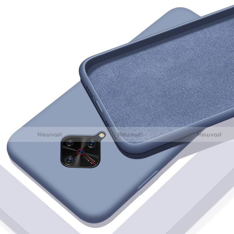 Ultra-thin Silicone Gel Soft Case 360 Degrees Cover S01 for Vivo X50 Lite Gray