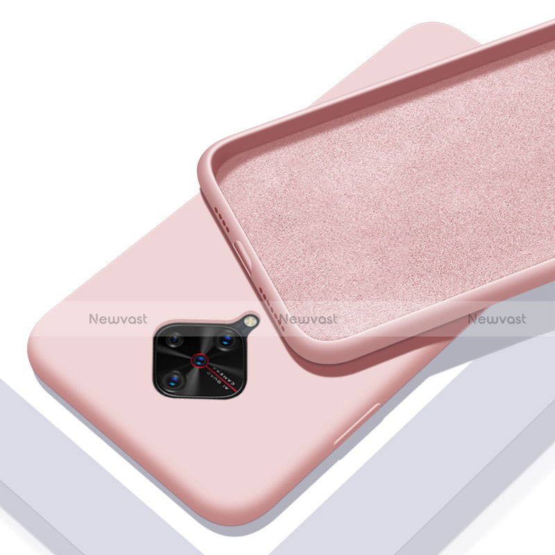 Ultra-thin Silicone Gel Soft Case 360 Degrees Cover S01 for Vivo X50 Lite Pink