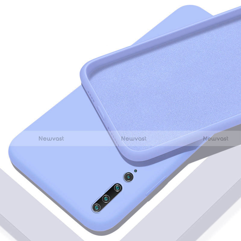 Ultra-thin Silicone Gel Soft Case 360 Degrees Cover S01 for Xiaomi Mi 10 Purple