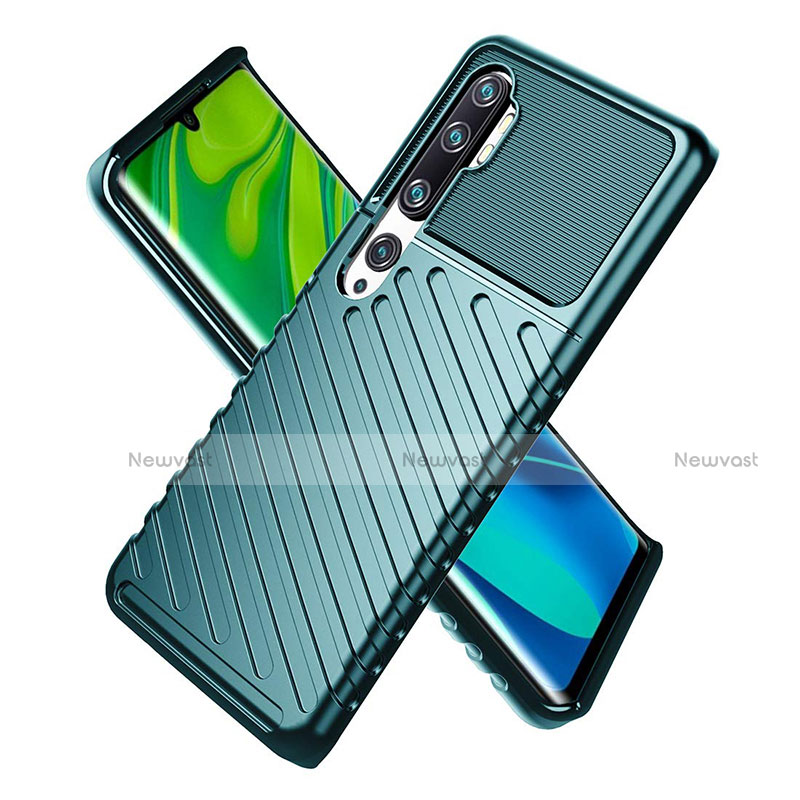 Ultra-thin Silicone Gel Soft Case 360 Degrees Cover S01 for Xiaomi Mi Note 10 Pro Green