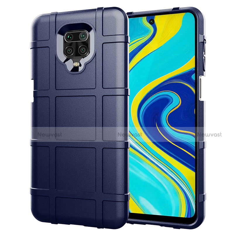 Ultra-thin Silicone Gel Soft Case 360 Degrees Cover S01 for Xiaomi Redmi Note 9 Pro Blue