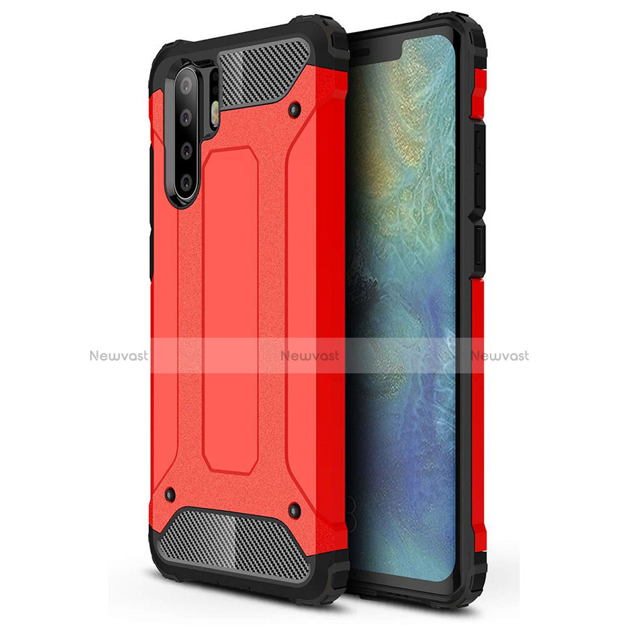 Ultra-thin Silicone Gel Soft Case 360 Degrees Cover S02 for Huawei P30 Pro Red