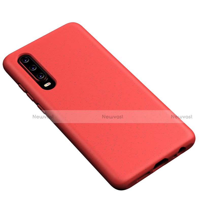 Ultra-thin Silicone Gel Soft Case 360 Degrees Cover S02 for Huawei P30 Red