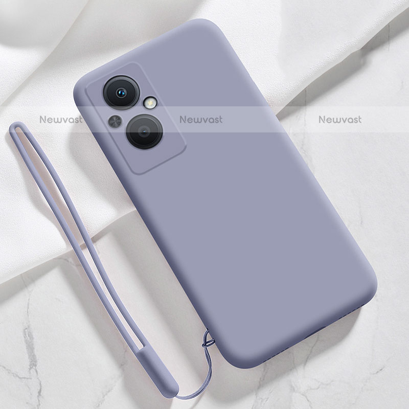 Ultra-thin Silicone Gel Soft Case 360 Degrees Cover S02 for OnePlus Nord N20 5G Lavender Gray