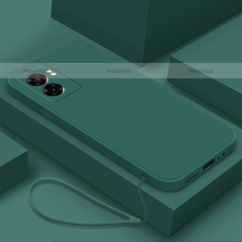 Ultra-thin Silicone Gel Soft Case 360 Degrees Cover S02 for OnePlus Nord N300 5G Midnight Green
