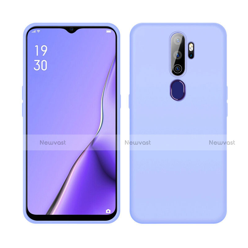 Ultra-thin Silicone Gel Soft Case 360 Degrees Cover S02 for Oppo A9 (2020) Purple