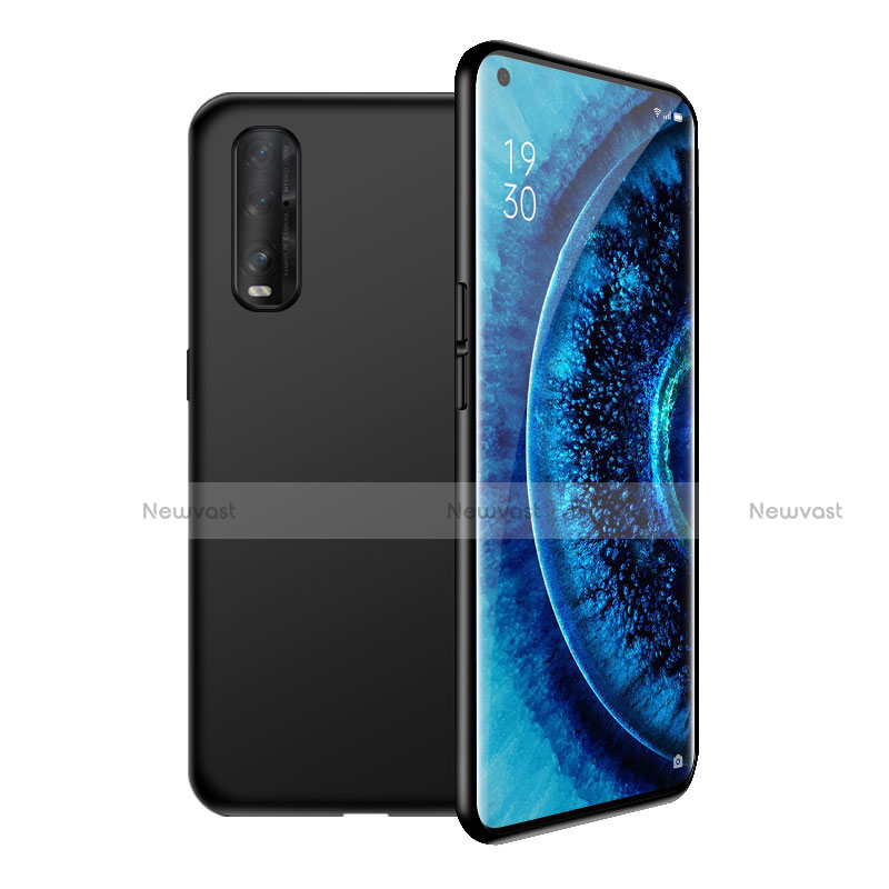 Ultra-thin Silicone Gel Soft Case 360 Degrees Cover S02 for Oppo Find X2 Black