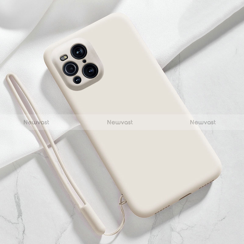 Ultra-thin Silicone Gel Soft Case 360 Degrees Cover S02 for Oppo Find X3 5G