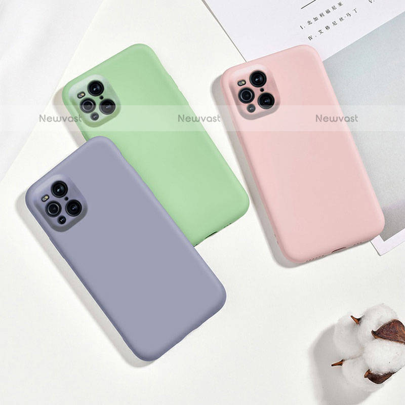 Ultra-thin Silicone Gel Soft Case 360 Degrees Cover S02 for Oppo Find X3 Pro 5G