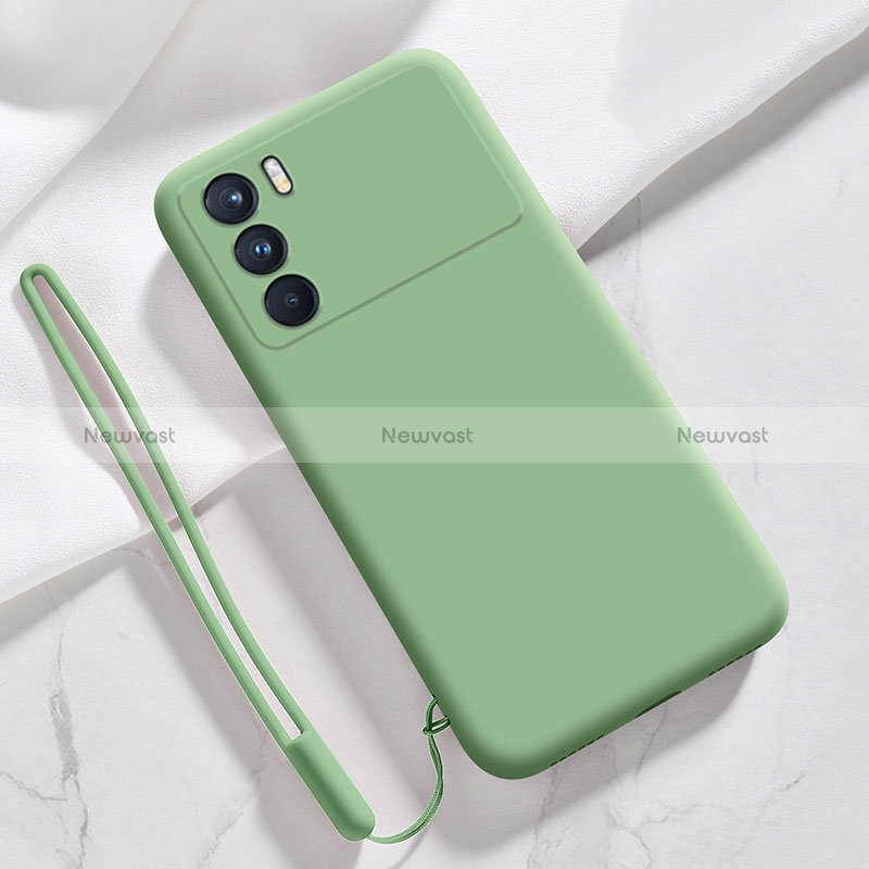 Ultra-thin Silicone Gel Soft Case 360 Degrees Cover S02 for Oppo K9 Pro 5G Matcha Green