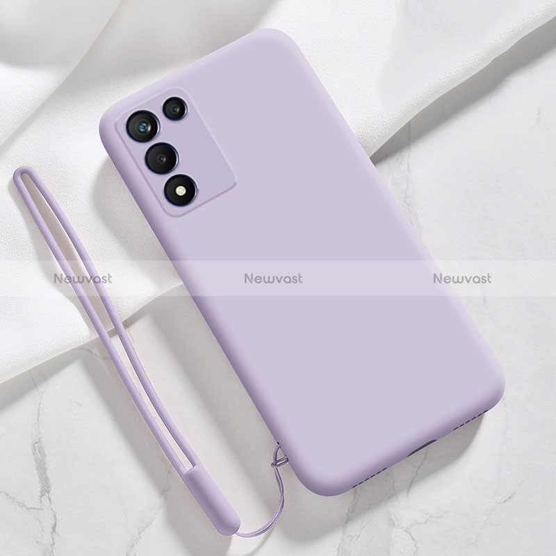 Ultra-thin Silicone Gel Soft Case 360 Degrees Cover S02 for Oppo K9S 5G Clove Purple