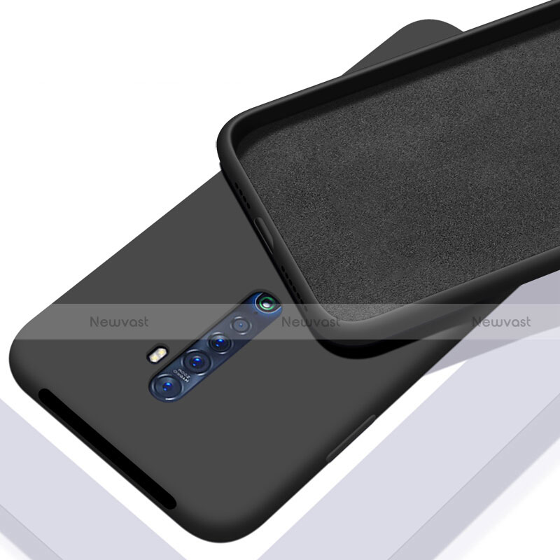 Ultra-thin Silicone Gel Soft Case 360 Degrees Cover S02 for Oppo Reno2 Black