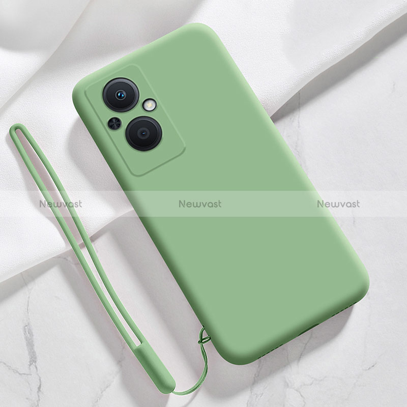 Ultra-thin Silicone Gel Soft Case 360 Degrees Cover S02 for Oppo Reno7 Z 5G Matcha Green