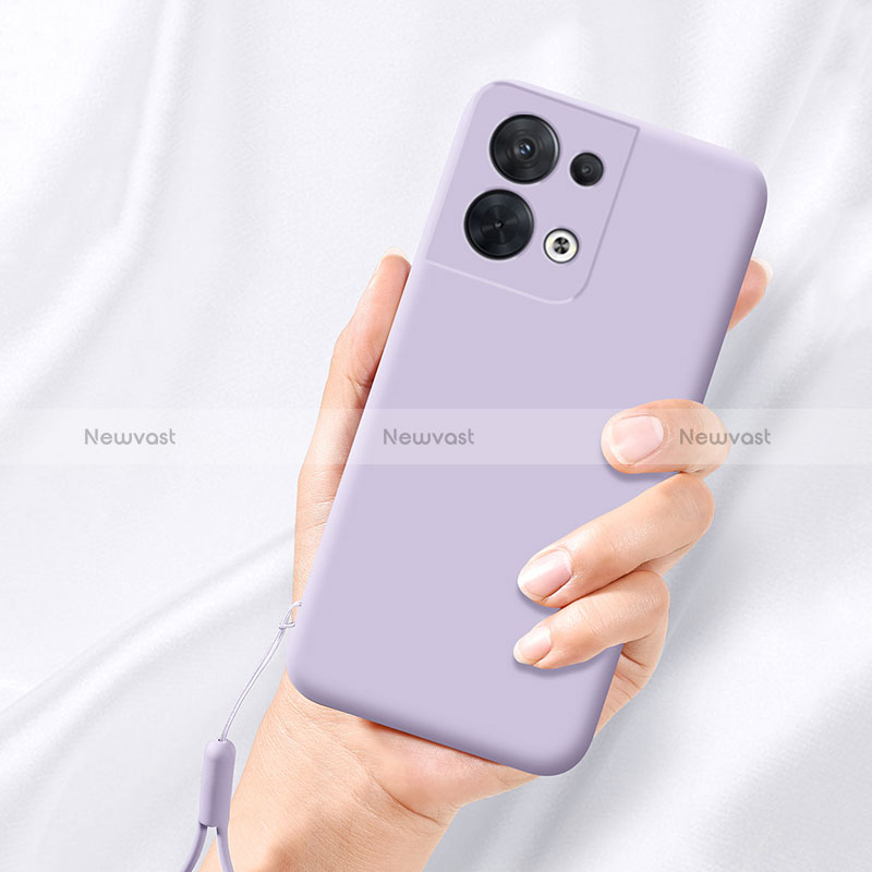 Ultra-thin Silicone Gel Soft Case 360 Degrees Cover S02 for Oppo Reno8 5G