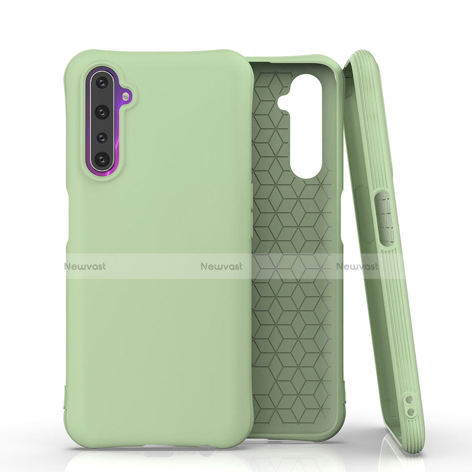 Ultra-thin Silicone Gel Soft Case 360 Degrees Cover S02 for Realme 6 Pro Green