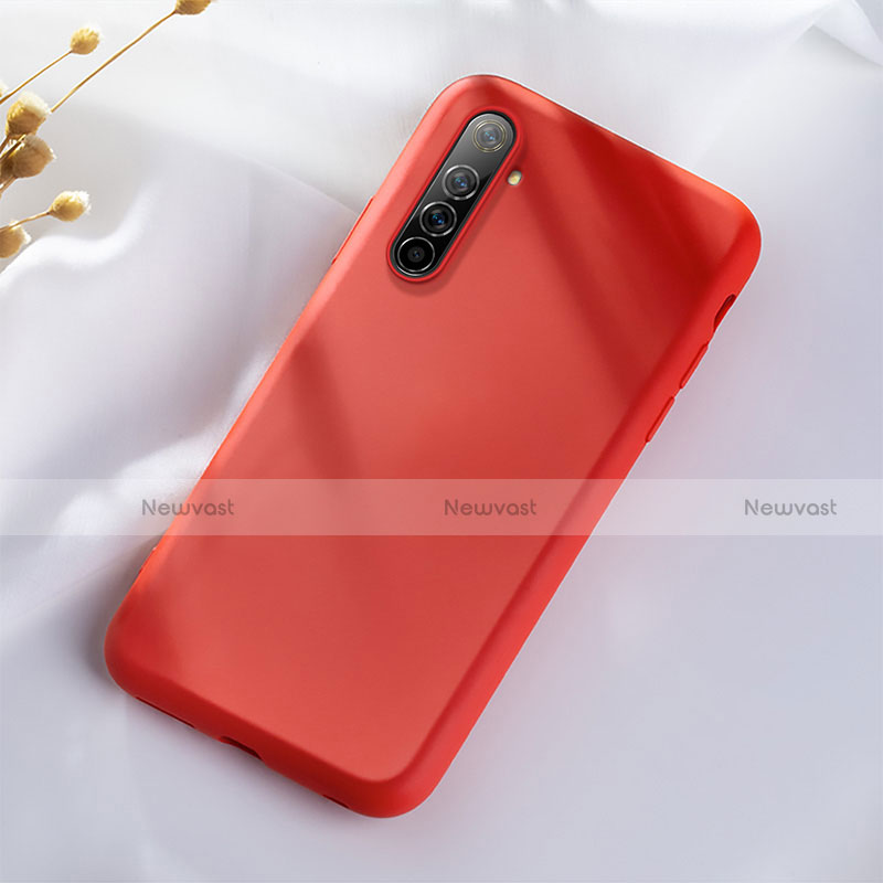Ultra-thin Silicone Gel Soft Case 360 Degrees Cover S02 for Realme X50 Pro 5G Red