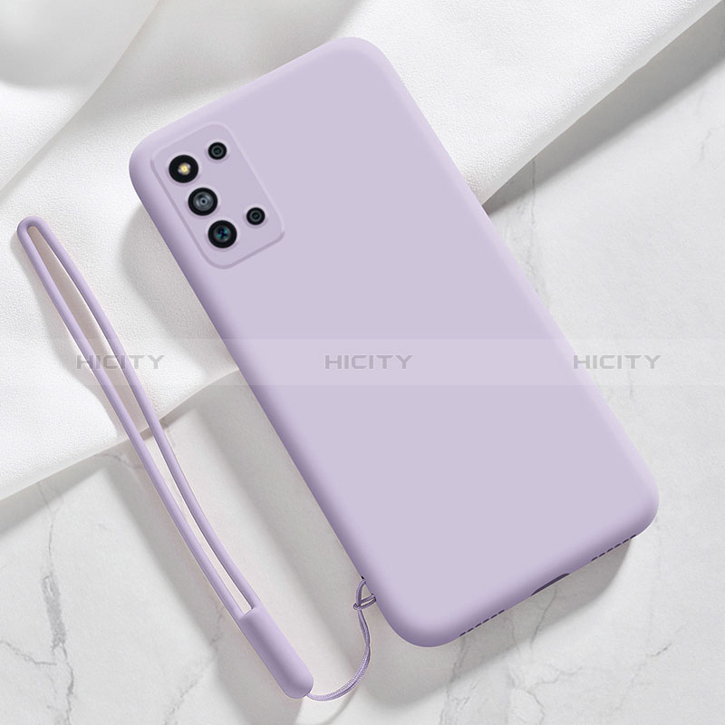 Ultra-thin Silicone Gel Soft Case 360 Degrees Cover S02 for Samsung Galaxy F52 5G Clove Purple
