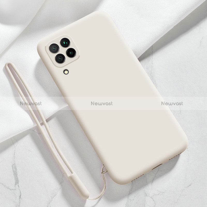 Ultra-thin Silicone Gel Soft Case 360 Degrees Cover S02 for Samsung Galaxy M22 4G White