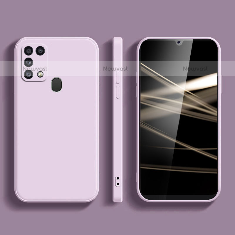 Ultra-thin Silicone Gel Soft Case 360 Degrees Cover S02 for Samsung Galaxy M31 Prime Edition Clove Purple