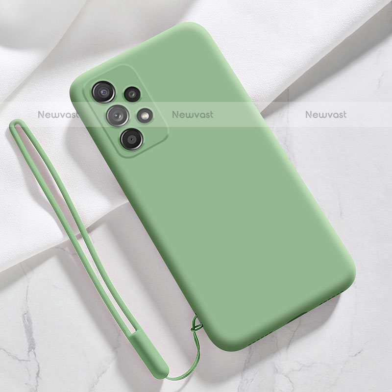 Ultra-thin Silicone Gel Soft Case 360 Degrees Cover S02 for Samsung Galaxy M32 5G Matcha Green
