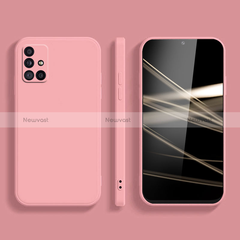 Ultra-thin Silicone Gel Soft Case 360 Degrees Cover S02 for Samsung Galaxy M40S Pink
