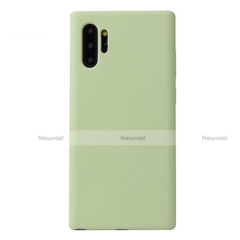 Ultra-thin Silicone Gel Soft Case 360 Degrees Cover S02 for Samsung Galaxy Note 10 Plus 5G Green