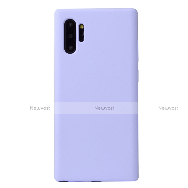 Ultra-thin Silicone Gel Soft Case 360 Degrees Cover S02 for Samsung Galaxy Note 10 Plus 5G Purple