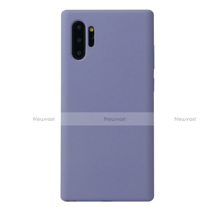 Ultra-thin Silicone Gel Soft Case 360 Degrees Cover S02 for Samsung Galaxy Note 10 Plus Blue