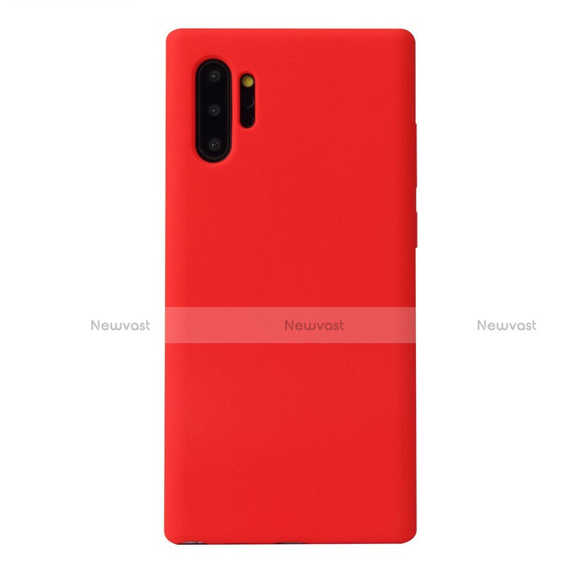 Ultra-thin Silicone Gel Soft Case 360 Degrees Cover S02 for Samsung Galaxy Note 10 Plus Red