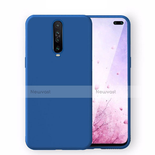 Ultra-thin Silicone Gel Soft Case 360 Degrees Cover S02 for Xiaomi Poco X2 Blue